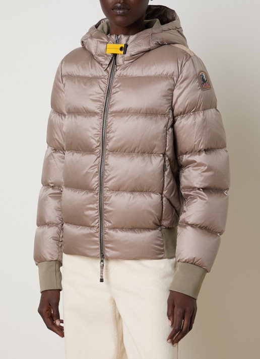 Parajumpers Marion puffer jack met donsvulling - detail 3 donkerbeige