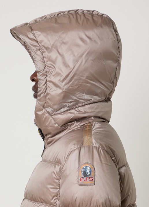 Parajumpers Marion puffer jack met donsvulling - detail 4 donkerbeige