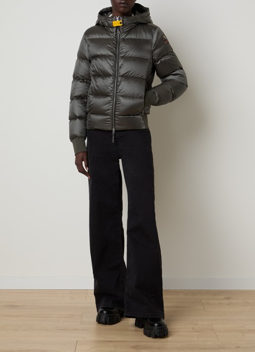 Parajumpers Marion puffer jack met donsvulling - voorkant 5 legergroen