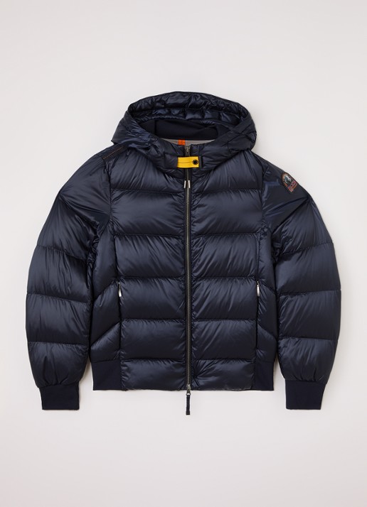 Parajumpers Marion puffer jack met donsvulling - voorkant donkerblauw