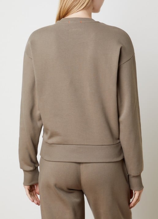 Parajumpers Matetsi sweater met logo - achterkant 3 khaki