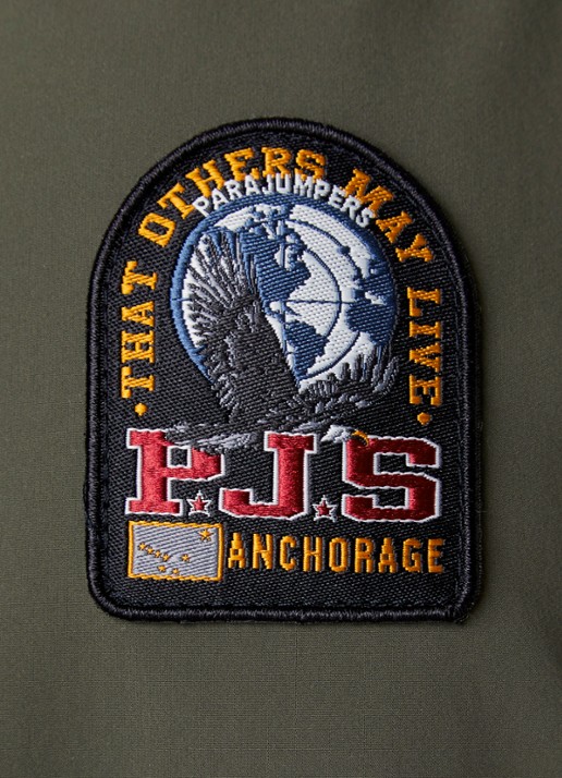 Parajumpers Matty gewatteerde jack met ritszakken - detail 5 legergroen