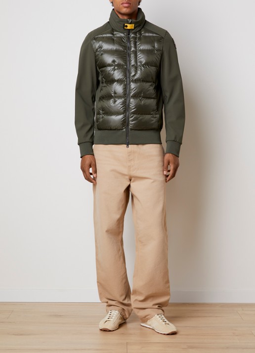 Parajumpers Matty gewatteerde jack met ritszakken - voorkant 2 legergroen