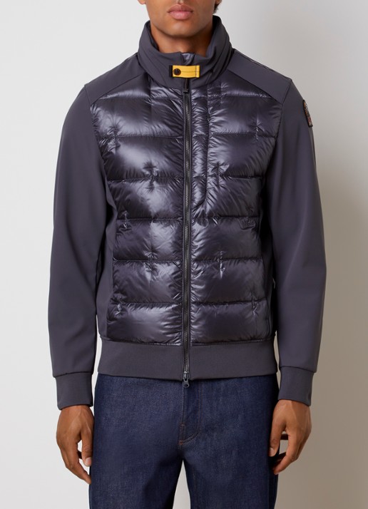 Parajumpers Matty gewatteerde jack met ritszakken - detail donkergrijs
