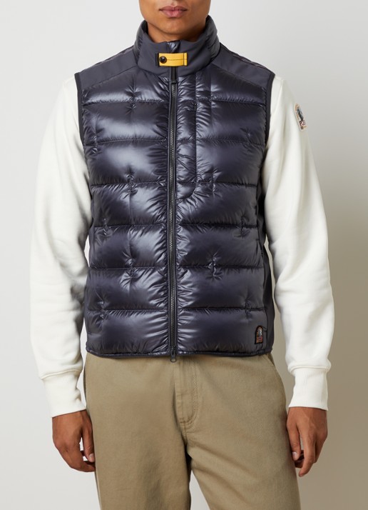 Parajumpers Millet gewatteerde bodywarmer met donsvulling - detail 4 donkerblauw
