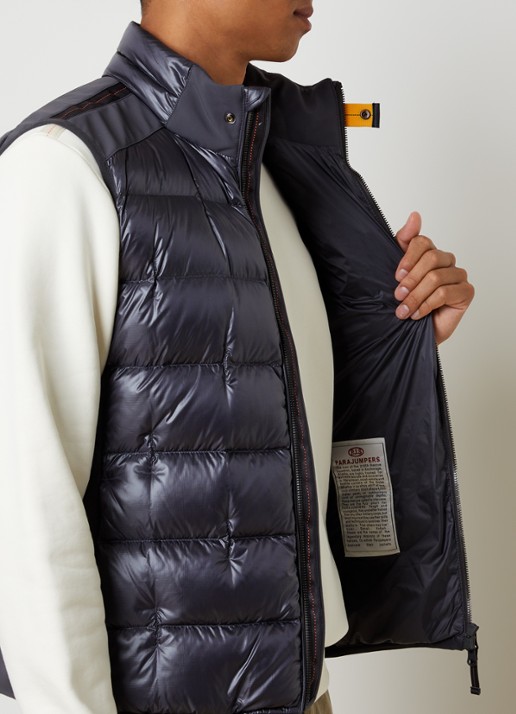 Parajumpers Millet gewatteerde bodywarmer met donsvulling - detail 5 donkerblauw