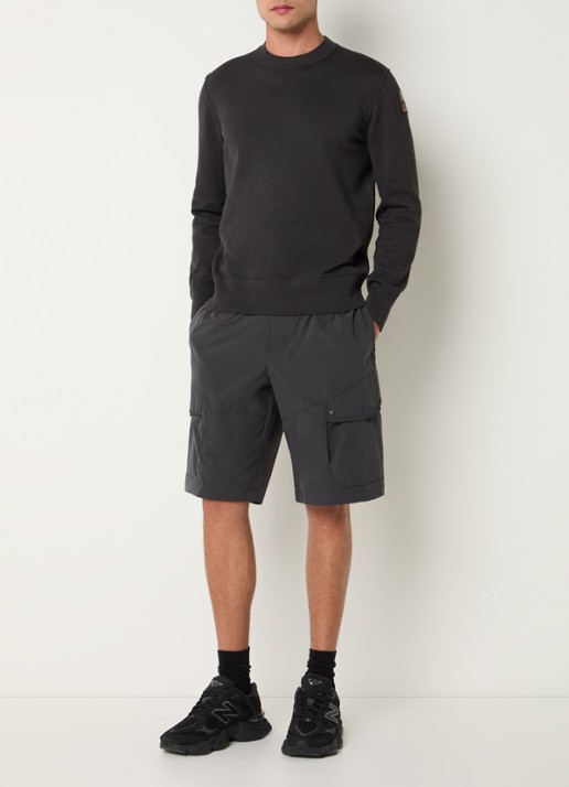 Parajumpers Morar straight fit korte broek met steekzakken - voorkant 4 antraciet