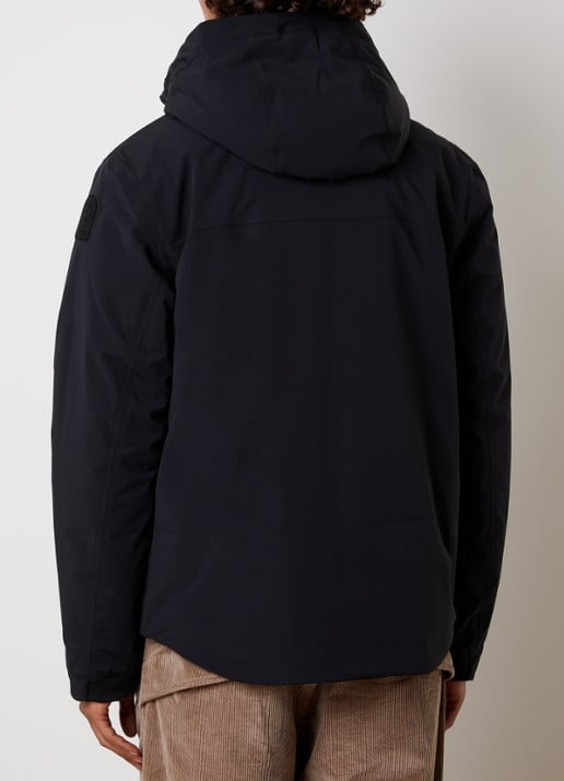 Parajumpers Nivek 2.0 softshell jack met capuchon - achterkant 6 zwart
