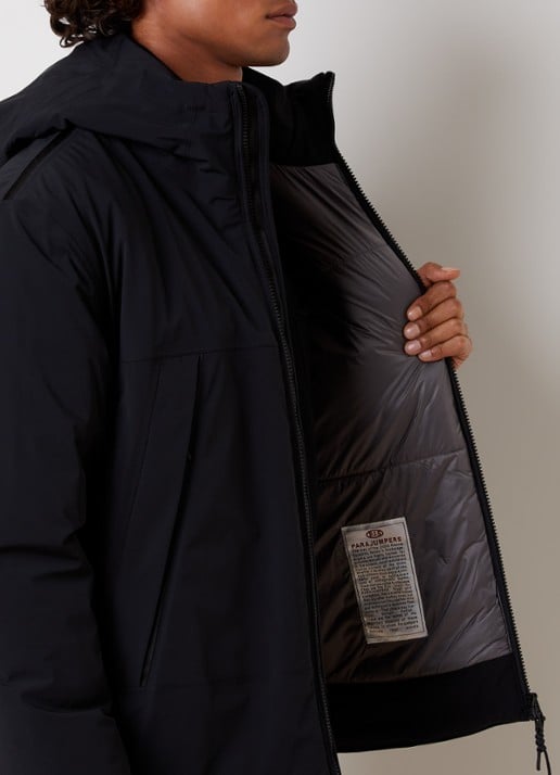 Parajumpers Nivek 2.0 softshell jack met capuchon - detail 4 zwart