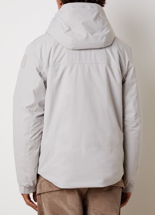 Parajumpers Nivek 2.0 softshell jack met capuchon - achterkant 6 grijs