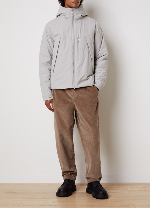 Parajumpers Nivek 2.0 softshell jack met capuchon - voorkant 5 grijs