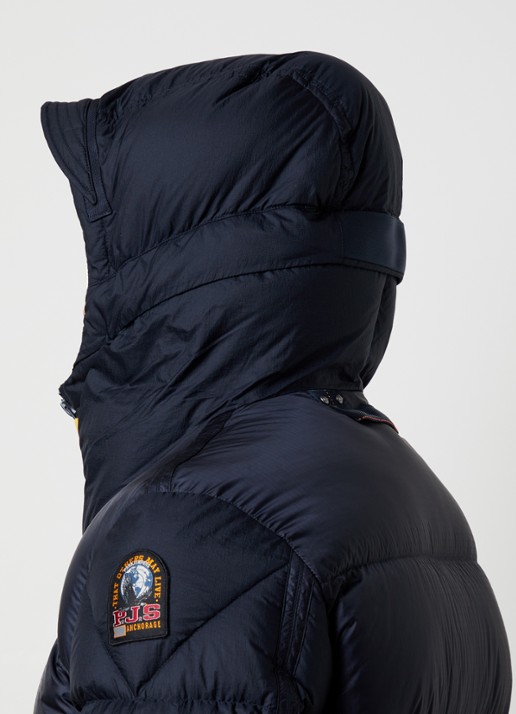 Parajumpers Notigi puffer jas met donsvulling en ritszakken - detail 3 donkerblauw