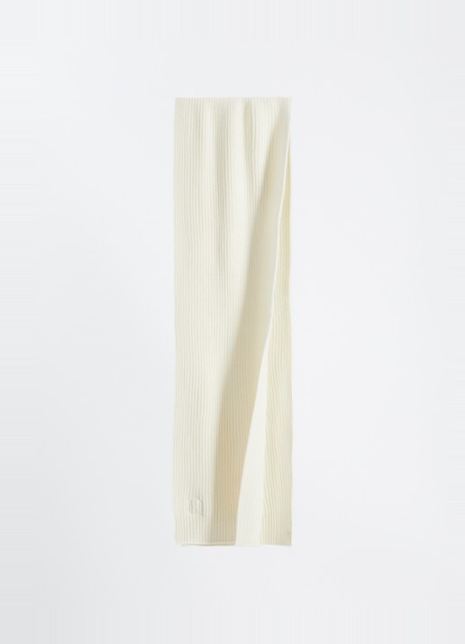 Parajumpers Pacla sjaal in merino wolblend  - detail ivoor