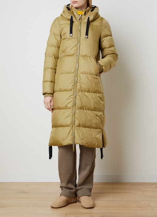 Parajumpers Panda longline puffer jas met logo
