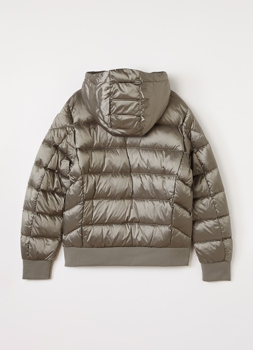 Parajumpers Pharrel puffer jack met donsvulling - achterkant khaki