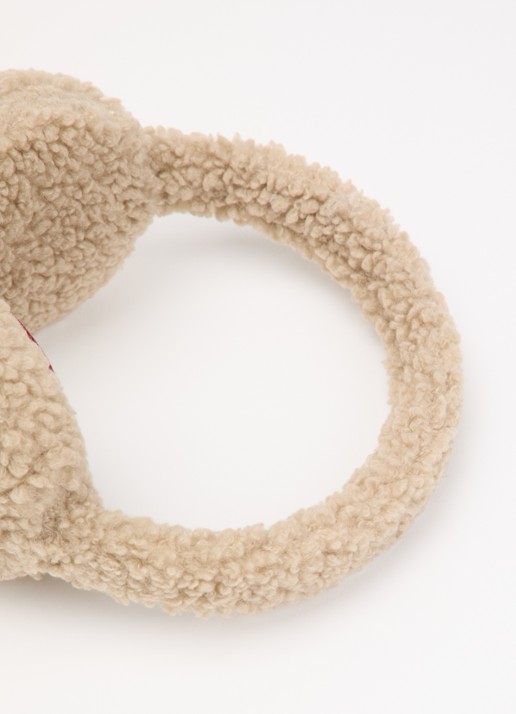 Parajumpers Rawam oorwarmers van teddy - detail 2 beige
