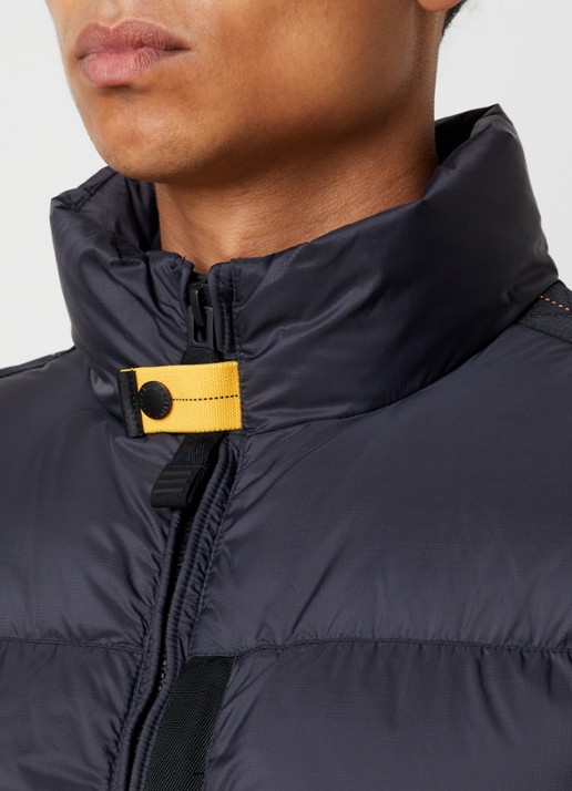 Parajumpers Roydale gewatteerde bodywarmer met donsvulling en ritszakken - detail 6 zwart