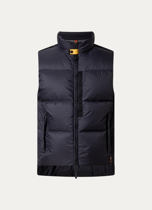 Parajumpers Roydale gewatteerde bodywarmer met donsvulling en ritszakken - voorkant 2 zwart