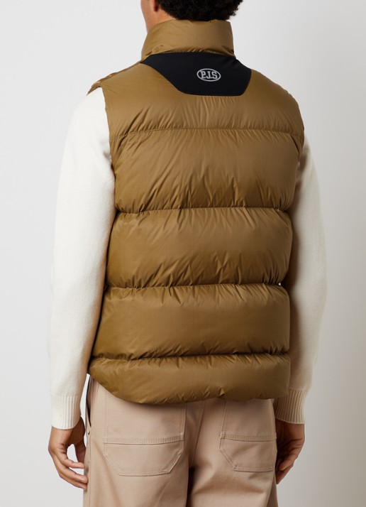 Parajumpers Roydale gewatteerde bodywarmer met donsvulling en ritszakken - achterkant 4 bruin