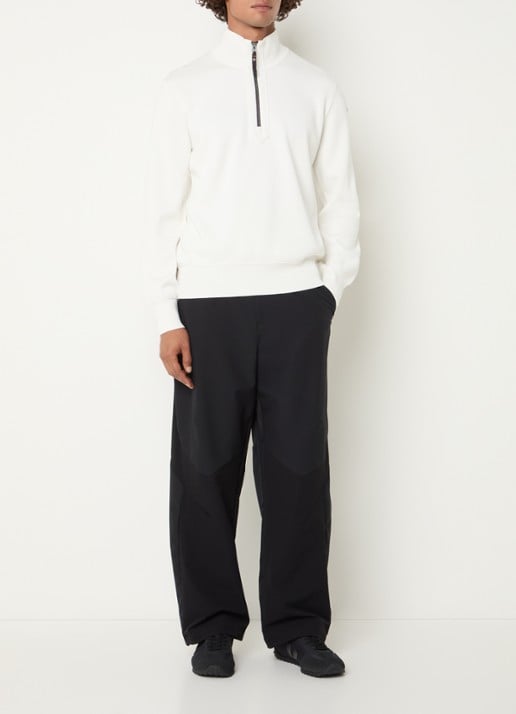 Parajumpers Scoe vest met logo en halve rits - voorkant 4 ivoor