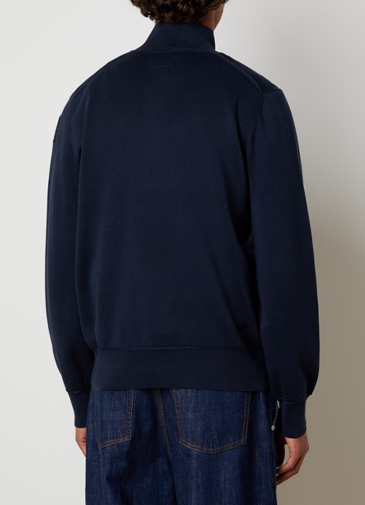 Parajumpers Scoe vest met logo en halve rits - achterkant 3 donkerblauw