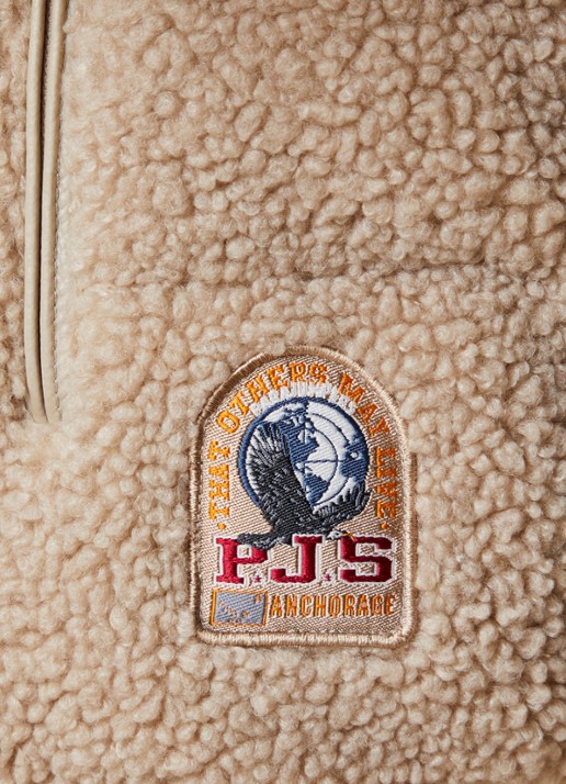 Parajumpers Sima bodywarmer met donsvulling - detail 3 zand