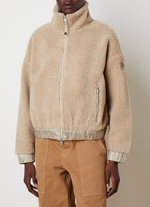 Parajumpers Sori jack van teddy met ritszakken en logo