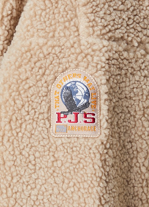 Parajumpers Sori jack van teddy met ritszakken en logo - detail 5 goud