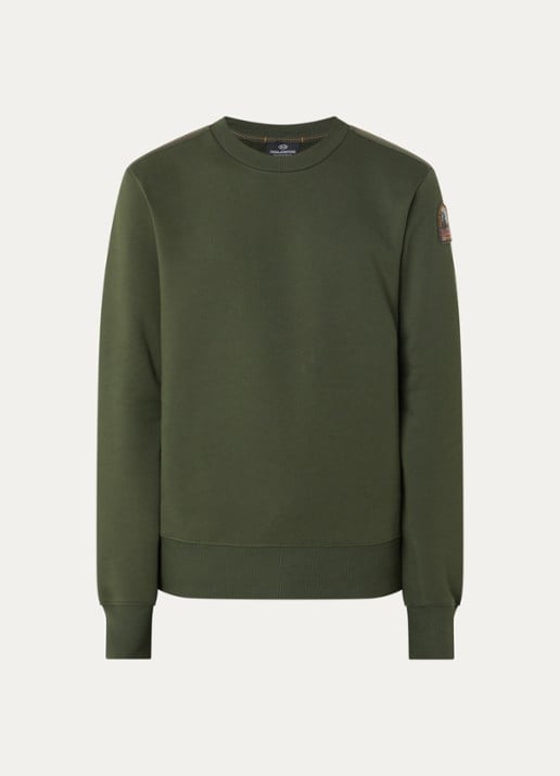 Parajumpers Sweater met logo - voorkant 3 groen