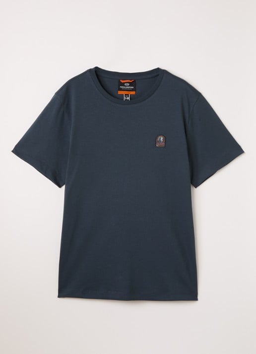Parajumpers T-shirt met logo - voorkant donkerblauw