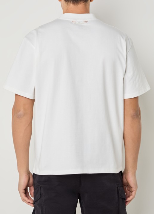 Parajumpers T-shirt met logo - achterkant wit