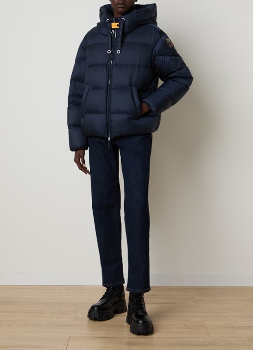 Parajumpers Tilly jas met eendendons en steekzakken - voorkant 2 indigo