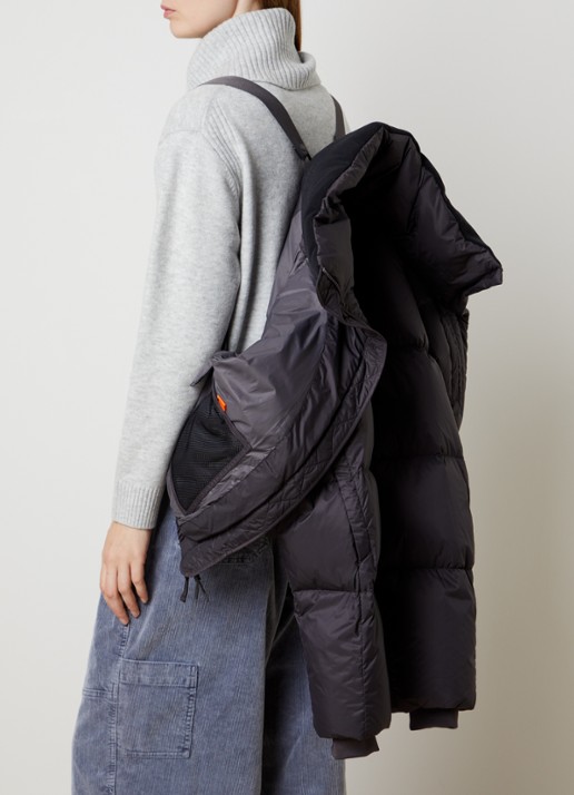 Parajumpers Toulala puffer jack met opstaande kraag en donsvulling - detail 3 antraciet