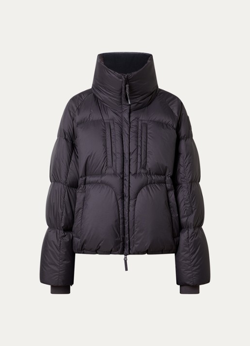 Parajumpers Toulala puffer jack met opstaande kraag en donsvulling - voorkant 5 antraciet