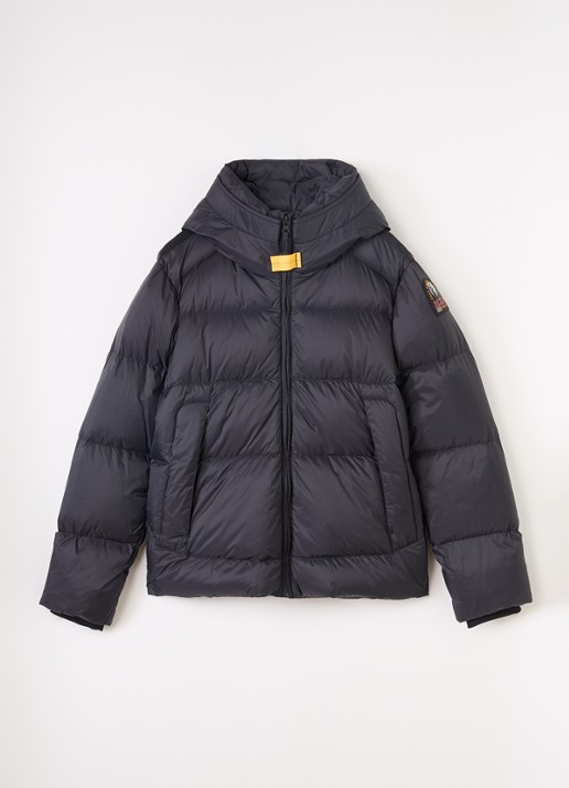 Parajumpers Tyrik pufferjack met donsvulling - voorkant 2 zwart