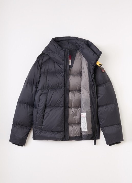 Parajumpers Tyrik pufferjack met donsvulling - voorkant 3 zwart
