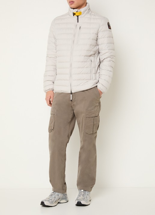 Parajumpers Ugo gewatteerd jack met donsvulling en ritszakken - voorkant 2 beige