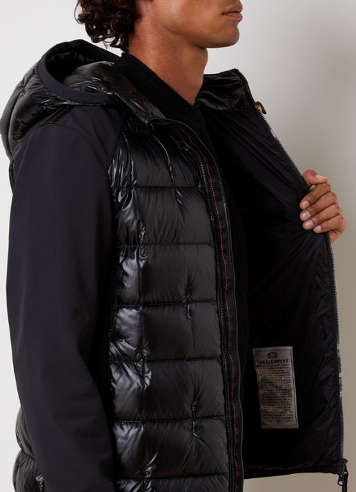Parajumpers Vigolo Hybrid gewatteerd jack met donsvulling - detail 2 zwart
