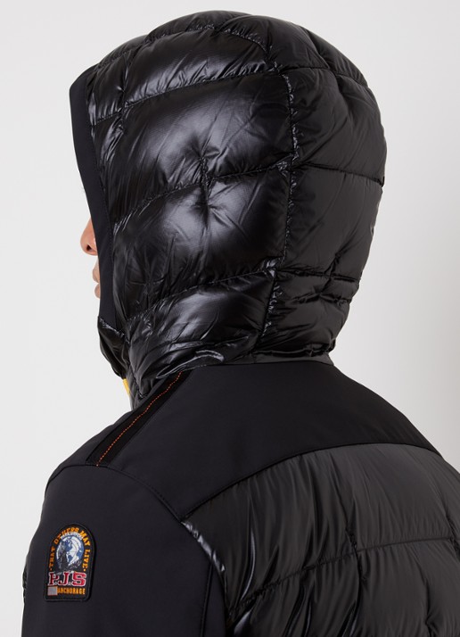 Parajumpers Vigolo Hybrid gewatteerd jack met donsvulling - detail 3 zwart