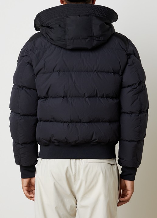 Parajumpers Wilmont 2.0 pufferjack met donsvulling - achterkant 4 zwart