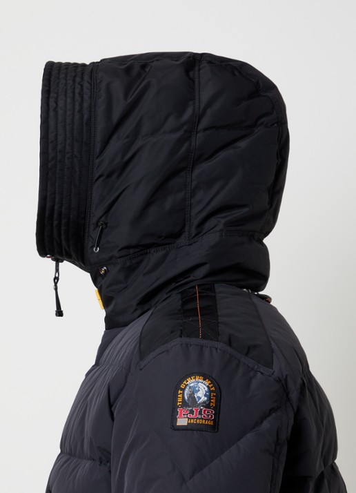 Parajumpers Wilmont 2.0 pufferjack met donsvulling - detail 3 zwart
