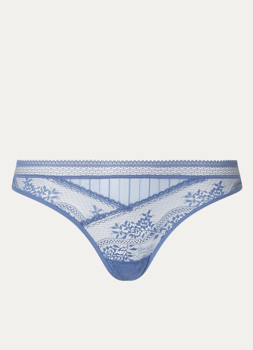 Passionata Maddie tanga van kant - voorkant blauw