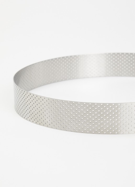 Patisse Accessories geperforeerde taartring 24 cm - voorkant 2 zilver