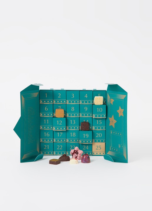 Patisserie de Bijenkorf Adventskalender met chocolade bonbons - 25 dagen - voorkant 3 undefined