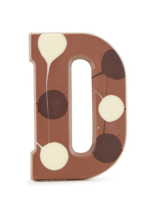 Patisserie de Bijenkorf Chocoladeletter Melk gevlekt 190 gram - A t/m Z - voorkant d