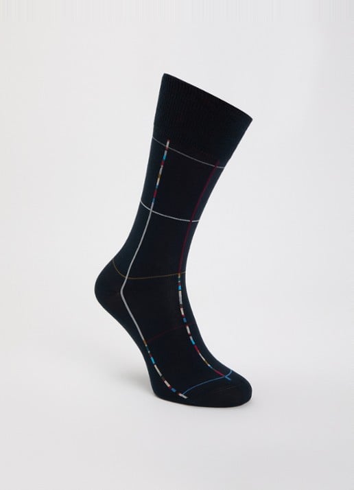 Paul Smith Signature Stripe Check sokken in katoenblend
