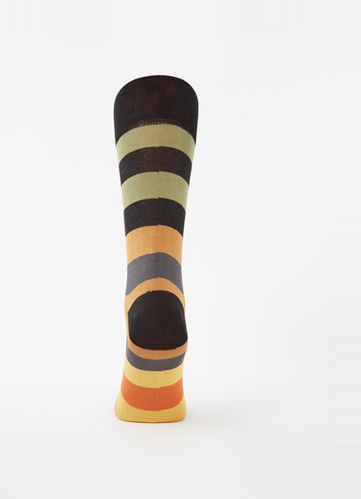 Paul Smith Sokken met streepprint - voorkant 2 zwart