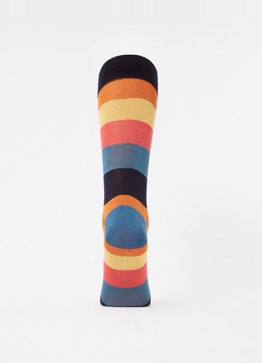 Paul Smith Sokken met streepprint  - voorkant 2 geel