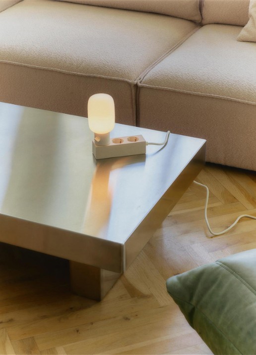 Pedestal Plug-in vloerlamp - detail 4 ivoor