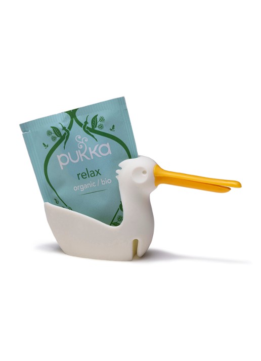 Peleg Design Pelicup theezakjeshouder  - voorkant 7 wit